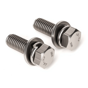 Tornillo de Cabeza Hexagonal Plana de Acero Inoxidable 304, Totalmente Roscado, Grado B, Nivel 8.8, GB9074.17, para Uso en Construcción - Product Image 2