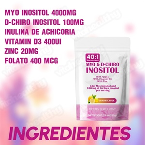 Vitahealthy OEM/ODM Premium Quality <strong>Inositol</strong> <strong>Powder</strong> with MYO &amp; D-Chiro Vegan Lemon Flavor <strong>Powder</strong> for Women Hormonal Support - Product Image 2