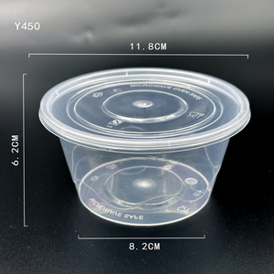 Contenants alimentaires ronds en <span class=keywords><strong>plastique</strong></span>, à emporter, jetables, boîte à lunch en <span class=keywords><strong>plastique</strong></span>, bol pour soupe chaude et nouilles, compatible micro-ondes - Product Image 3