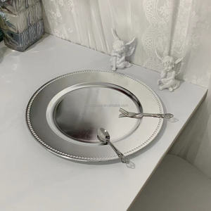 Assiette de plat d'accompagnement superposée créative de style européen en <span class=keywords><strong>plastique</strong></span> de luxe assiette en <span class=keywords><strong>plastique</strong></span> de nourriture occidentale de ménage fête de mariage - Product Image 2