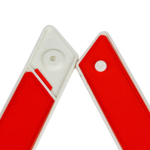 Triangular Warning Sign Reflective Foldable Car Safety Parking Accident Alert Ground Mount ABS Plastic Material - Product Image 3