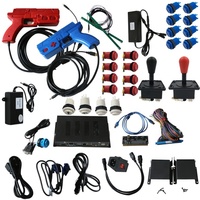 2/4-Spieler DIY Arcade Spiel Kits Pandora Box PCB Platine Rückstoßkraft Alpha Gun Max Leuchtpistolen-Shooter mit Trackball-Unterstützung