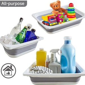 Bac à appâts carré pliable en plastique épaissi <span class=keywords><strong>pour</strong></span> la pêche et l'utilisation en dortoir étudiant - Product Image 3