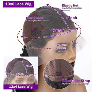 Venta al por mayor Highlight 13X6 pelucas de encaje frontal de pelo humano sin pegamento Full HD pelucas de encaje para mujeres negras Kinky Curly HD pelucas de encaje frontal - Product Image 3