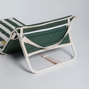 Chaise de sol rembourrée confortable et résistante au sable <span class=keywords><strong>pour</strong></span> l'extérieur, portable, légère, transat de plage <span class=keywords><strong>pour</strong></span> pique-nique avec support dorsal - Product Image 2