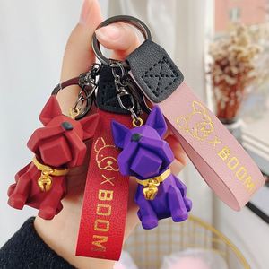 Porte-clés pendentif chiot 2024, porte-clés 3D mignon de dessin animé, souvenir, cadeau tendance - Product Image 1