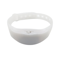 Bracelet LED à télécommande, tailles réglables programmées, bracelet LED à contrôle musical, couleur RVB, bracelet LED de fête