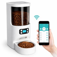Meilleures ventes : Distributeur automatique de nourriture pour animaux de compagnie, programmable et intelligent, version automatique, pour intérieur