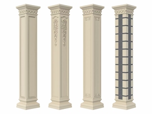 Hot Bán ABS Khuôn Nhựa Cho Trang Trí Vòng Vuông La Mã Xi Măng Cột Tạo Thanh Lịch Trụ Cột Dễ Dàng Cho Ngôi Nhà - Product Image 4