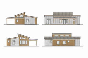 Villa en <span class=keywords><strong>bois</strong></span> préfabriquée en pente \ <span class=keywords><strong>toit</strong></span> <span class=keywords><strong>plat</strong></span> pour chambre à coucher cuisine appartement villégiature salon application avec <span class=keywords><strong>garage</strong></span> <span class=keywords><strong>double</strong></span> - Product Image 3