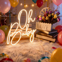 Enseigne néon LED acrylique personnalisée pour le dropshipping, idéale pour la décoration de fêtes et la publicité, étanche IP65 avec télécommande