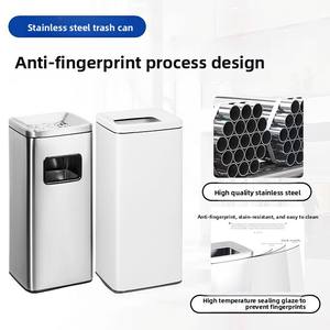 <span class=keywords><strong>Cubo</strong></span> <span class=keywords><strong>de</strong></span> <span class=keywords><strong>basura</strong></span> <span class=keywords><strong>de</strong></span> acero inoxidable <span class=keywords><strong>con</strong></span> tapa abierta y <span class=keywords><strong>pedal</strong></span> <span class=keywords><strong>de</strong></span> activación directa, <span class=keywords><strong>con</strong></span> separación <span class=keywords><strong>de</strong></span> residuos secos y húmedos, para uso comercial en centros comerciales, entradas <span class=keywords><strong>de</strong></span> ascensores y escuelas - Product Image 5