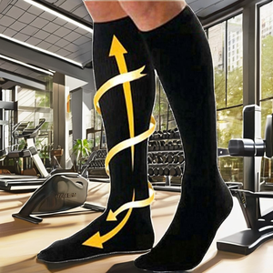 Chaussettes de compression unisexes en tricot pour soulager la douleur au pied, anti-fatigue, écologiques, respirantes, chaussettes athlétiques de printemps - Product Image 2