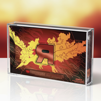 Étui de protection en acrylique pour collection ultra premium UPC Pokemon TCG Team Rocket's Moltres Ex, résistant aux UV, directement de l'usine