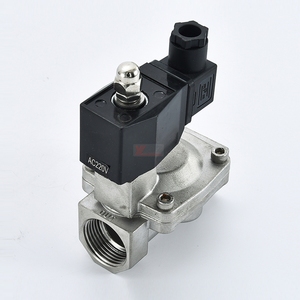 YOULI SLP нержавеющая сталь 304 316 двухстороннее npt bsp AC220V DC24V водяной масляный газ прямая резьба пилотные электромагнитные клапаны - Product Image 3