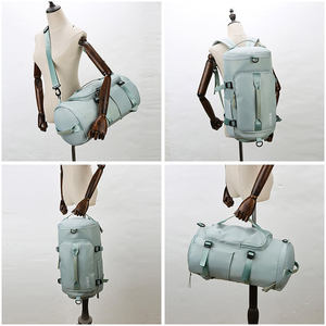 Gran oferta 2024, mochila de nailon para deportes al aire libre para hombres, bolso de mano impermeable para fin de semana con cierre de cremallera rosa, bolsa de viaje personalizada