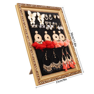 Marco DE FOTOS vintage Estante de exhibición de joyería Pendientes Collar Tablero colgante para mostrar sus colecciones - Product Image 3