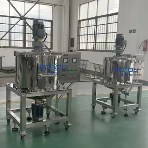 Stainless Steel Emulsifier Homogenizer Machine Agitator Mixer Mixing Tank For Liquid Detergent Chemical Emulsifying