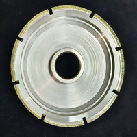 Meule diamantée électrolytique pour plaquettes de frein de moto, meules abrasives plates, agent de liaison métallique, grain 46, qualité fine