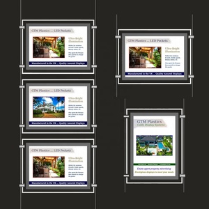 Insegne Luminose Pubblicitarie 24x36 Rettangolari <span class=keywords><strong>da</strong></span> Interno, Ultra Sottili, Antipolvere, Portatili, Digitali a LED per <span class=keywords><strong>Ufficio</strong></span> - Product Image 4