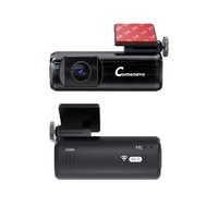Caméra embarquée intelligente sans écran 1440P avec vision nocturne Starlight, enregistrement en boucle, capteur G, contrôle sans fil par application pour la conduite de nuit sur route