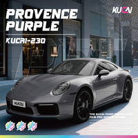 Produsen Cina 1.52x17M Bahan PVC Dekorasi Vinyl PET Provence Ungu Kertas Pembungkus Mobil Film Pelindung Mobil