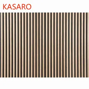 KASARO Good quality 3D model design reclaimed wood sound diffuser acoustic panel for apartments