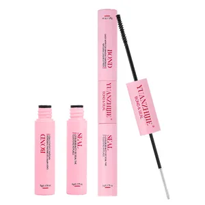 YUANZHIJIE 2in1 DIY Makeup Kit Thin Bond Waterproof Fast Drying Lash Raincoat Stable Hold Tools Trays Packaging For Eyelash Glue