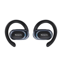 Écouteurs sans fil Yesido BT5.3 à conduction aérienne OWS, design supra-auriculaire avec affichage des sons tendance