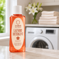 Lessive liquide en verre Orange Corail, format taille haute, parfum longue durée, fraîcheur, produits de nettoyage