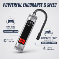 Customized Digital Mini Air Pump 150PSI High Pressure Tires Pressure Pump for Car Motorcycle Bicycle Tire Inflator Kit OEM