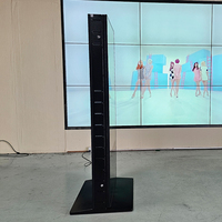 Écran LCD sur pied à haute luminosité pour intérieur, fonctionnement 24h/24 et 7j/7, 43, 49, 55, 65 pouces, double face, affichage numérique publicitaire