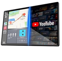 Écran CarPlay sans fil de 9 pouces LAMTTO avec prise en charge des applications NetFlix YouTube, Apple Carplay, Android Auto, navigation avec caméra de recul