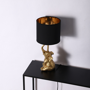 New Arrival Nordic Style Modern Golden <strong>Elephant</strong> Shape Design Deck Light Home Decor Bedside Resin <strong>Table</strong> <strong>Lamps</strong> - Product Image 2