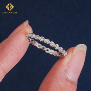Anillo de Diamante Cultivado en Laboratorio ZUANFA, Plata de Ley 925, Certificado NGTC, Corte Brillante Redondo, Anillo de Boda, Joyería de Lujo - Product Image 2