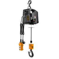 Palans à câble portables 220V avec télécommande, capacité de charge 500kg, construction métallique IP54, ateliers de réparation de machines
