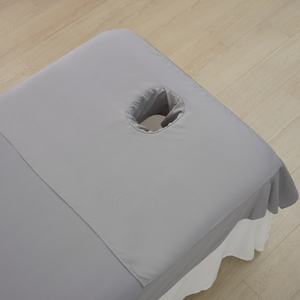 80x60cm demi-<span class=keywords><strong>table</strong></span> <span class=keywords><strong>de</strong></span> <span class=keywords><strong>massage</strong></span> visage <span class=keywords><strong>trou</strong></span> serviette feuille beauté pur Polly coton SPA salon linge <span class=keywords><strong>de</strong></span> lit - Product Image 3