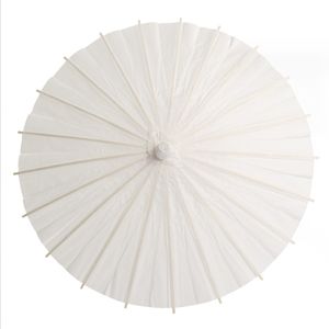 Wholesale Chinese Paper <strong>Umbrella</strong> for Wedding White <strong>Parasols</strong> Custom Handmade Plain Craft <strong>Umbrella</strong> With Wooden Handle - Product Image 5