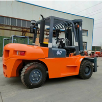 Chariot élévateur diesel de 5 tonnes, 8 tonnes, 10 tonnes, chariot élévateur lourd de grande capacité, 15000 kg, 20000 kg avec moteur turbocompressé pour quai et port