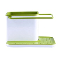 Égouttoir de rangement de cuisine double niveau en plastique sur pied pour vaisselle et bols, avec design multifonctionnel et durable