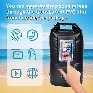 Nouveau Sac Étanche Ocean Pack pour <span class=keywords><strong>le</strong></span> <span class=keywords><strong>Camping</strong></span>, Design Tendance, avec Fenêtre de Visualisation pour Téléphone et Fermeture Éclair Étanche - Product Image 5