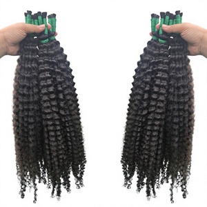Extensions de cheveux humains 100% Remy vierges indonésiens, couleur noir naturel, super double drawn, double trame, pour vente en gros - Product Image 4