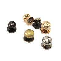 Kingming Rivets personnalisés en métal, laiton et acier inoxydable à double champignon avec tête de goujon à double capuchon pour vêtement