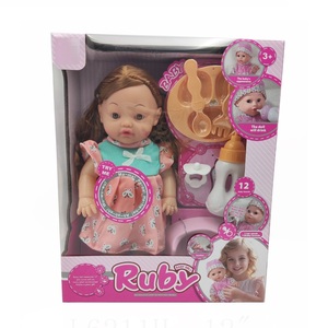 Ksf सबसे ज्यादा बिकने वाला 12 इंच लड़की खिलौने समारोह लड़की गुड़िया मजेदार पीप और विनाइल पीट डोल खिलौना - Product Image 2