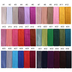 Venta al por mayor de fábrica <span class=keywords><strong>Bufandas</strong></span> de color sólido Regalo de promoción Chales baratos Hijab de viscosa Bufanda para mujer - Product Image 5