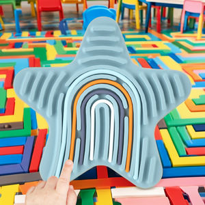 กระดานไม่ว่างสองด้านสำหรับเด็กทุกเพศของเล่นกิจกรรมทางประสาทสัมผัสใหม่พร้อมคุณสมบัติสงบสติอารมณ์ทำจากซิลิโคน - Product Image 3