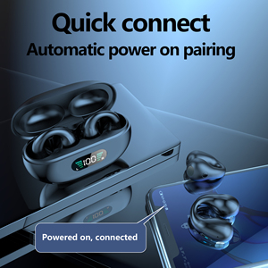 Écouteurs sportifs Q80 <span class=keywords><strong>à</strong></span> conduction aérienne avec certificat CE FCC personnalisé, affichage LED, Bluetooth sans fil, écouteurs intra-auriculaires Hifi - Product Image 3