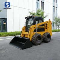 Chargeuse compacte Sinoreal 2025 Diesel 55KW 950KG Haute Efficacité Crochet Rapide Multifonctionnelle pour Manutention de Matériaux et Soufflage de Neige