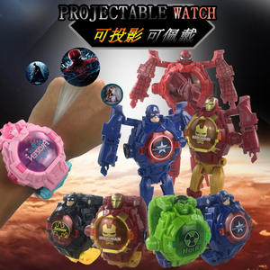 นาฬิกาเด็กแบบฉายภาพการ์ตูนแปลงร่าง ของเล่นดิจิตอล ขายตรง นาฬิกาเด็ก - Product Image 2