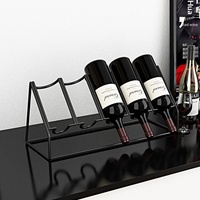 Porte-vin haut de gamme, étagère à vin inclinée, support décoratif pour vin rouge, pièce décorative pour la maison
